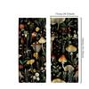2pcs Classic Polyester Mushroom and Moth Curtains   Retro Forest Pattern Drapes for Bedroom   52x84 Inches   Nature-Inspired Home D
