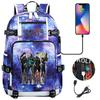 Kaiju No. 8 Printed USB Port Backpack Youth Student School Bag Large Capacity Travel Daypack