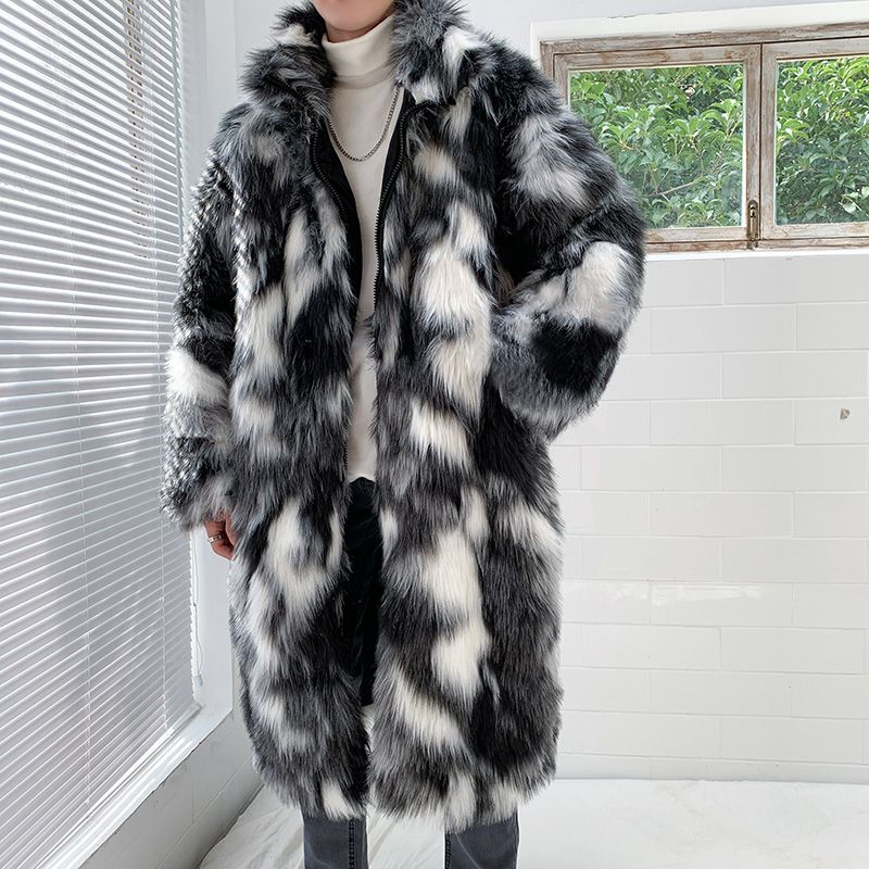 Men's Winter Thickened Coat Mid-length Trendy Warm Winter Overcoat