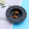 2Pcs Speaker Terminal Cup Connector Gold-Plated Round Spring Cup Binding Post DIY Home Car Stereo Subwoofer Box Terminal