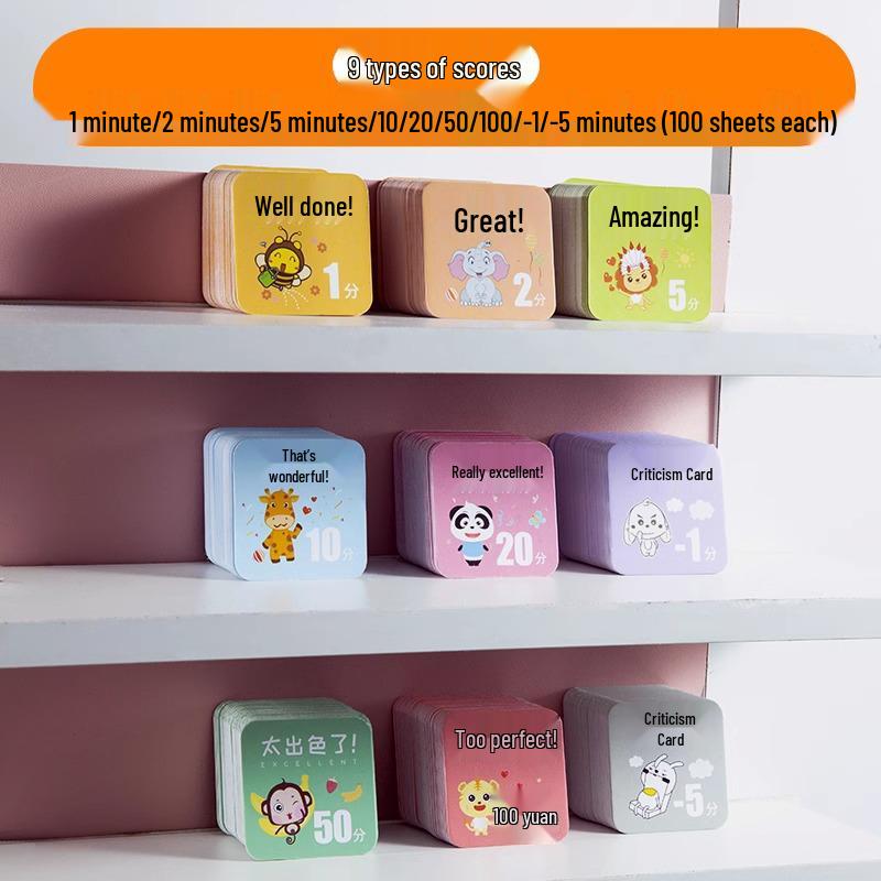 Kindergarten Reward Points Card: Encouragement for School Children