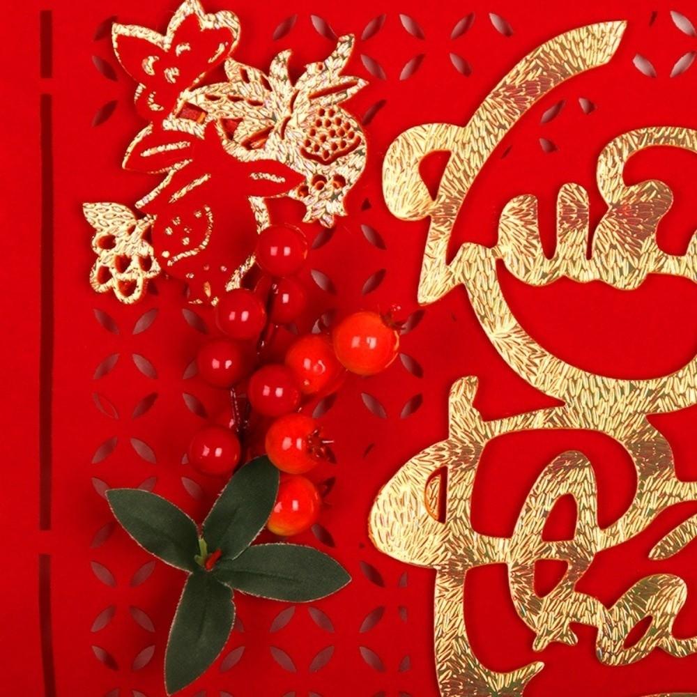 Gold Blessing Words Vietnamese New Year Pendant Hanging Deco Door Hanging Decor Home Painting Pendant Vietnamese New Year