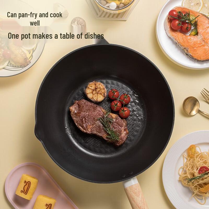 B.Duck Non-Stick Aluminum Wok, 30cm