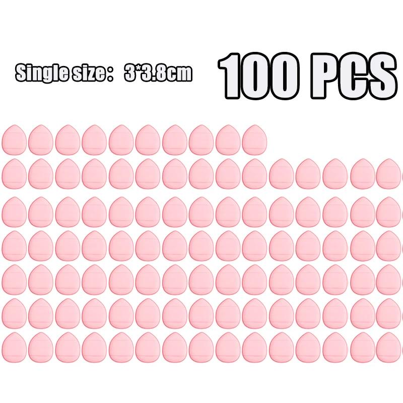 1-100pcs Mini Water Drop-shaped Design Cosmetic Puff Facial Powder Puff Soft Foundation Sponge Cosmetic Air Cushion Beauty Tools