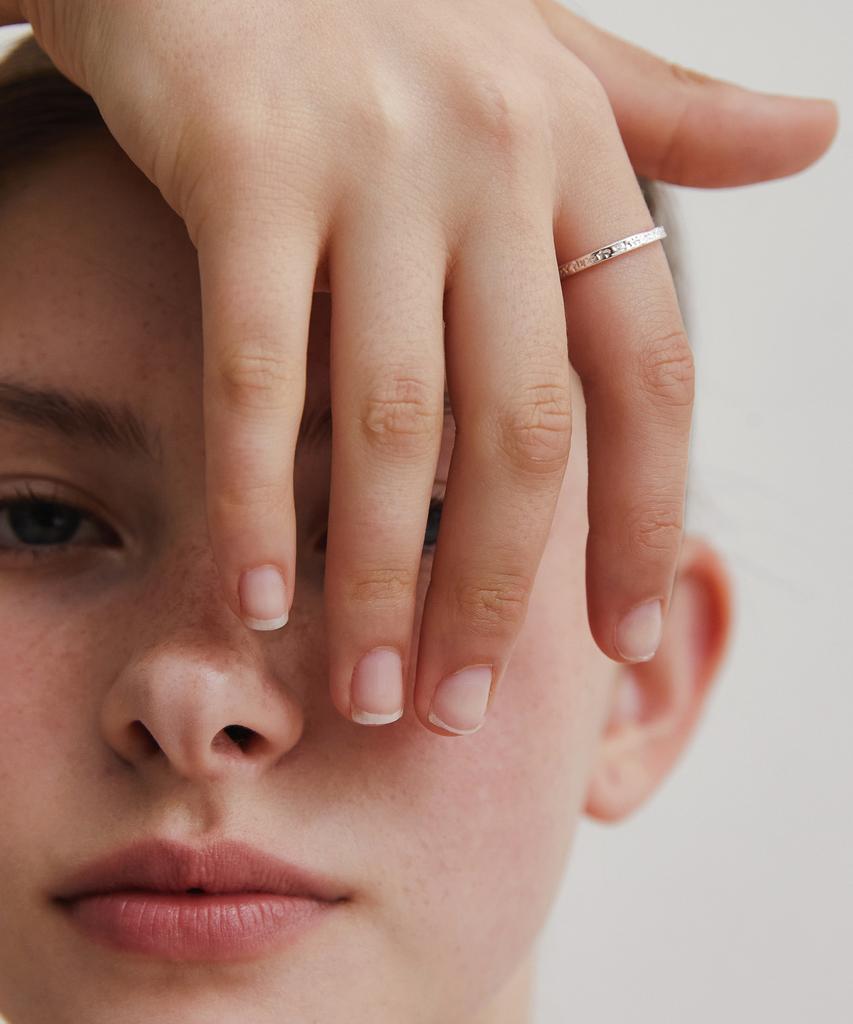 Tatiana (Sølv 925) Groft Linje Daglig Ring Cr1852