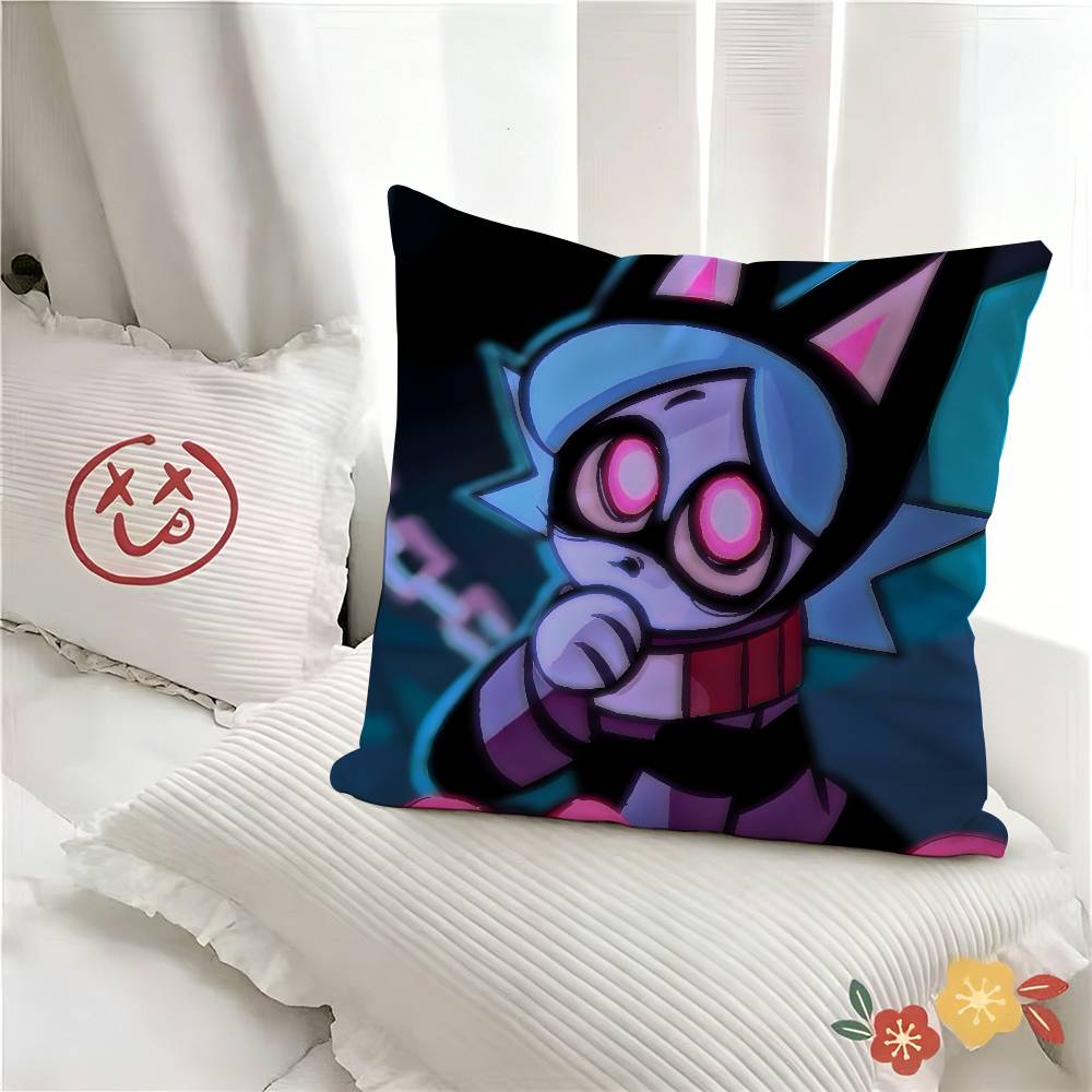 pc Popular Animation PPsychocuties Pillow Case Fashion Square Pillowcase Bedroom Sofa Room Ins Decoration Leisure