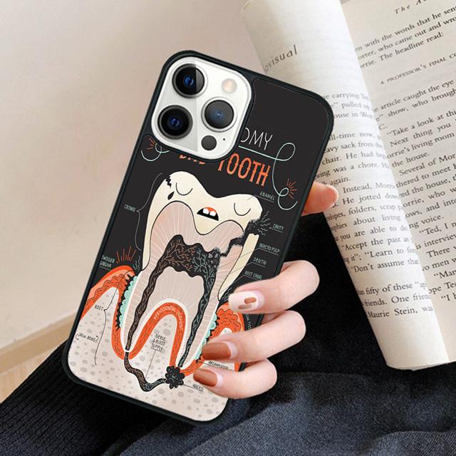 

Dental Definitions Tooth Phone Case Back Cover for iPhone 17 Air 16 15 14 13 11 12 Pro Max Plus Fundas Coque iPhone 13