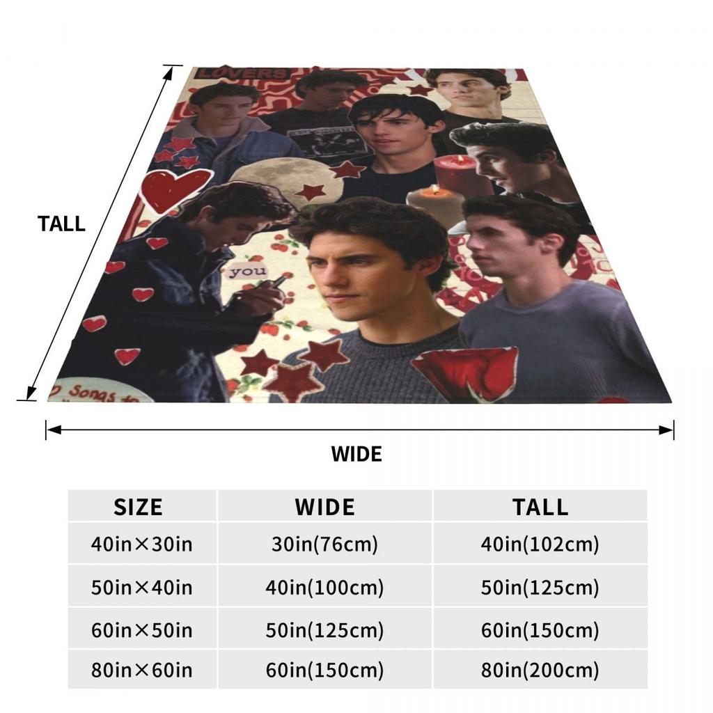 G-Gilmore Girl Flannel Blanket Jess Mariano Photo Collage Super Soft Throw Blanket for Couch Bed Travel Bedspread Sofa Bed Cover