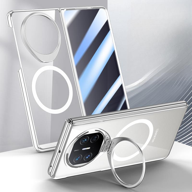 Integrated Shell Film Anti-sight Plating Suitable for Huawei MateX5 Mobile Phone Case Transparent X3 All-inclusive Stand Magnetic Sleeve
