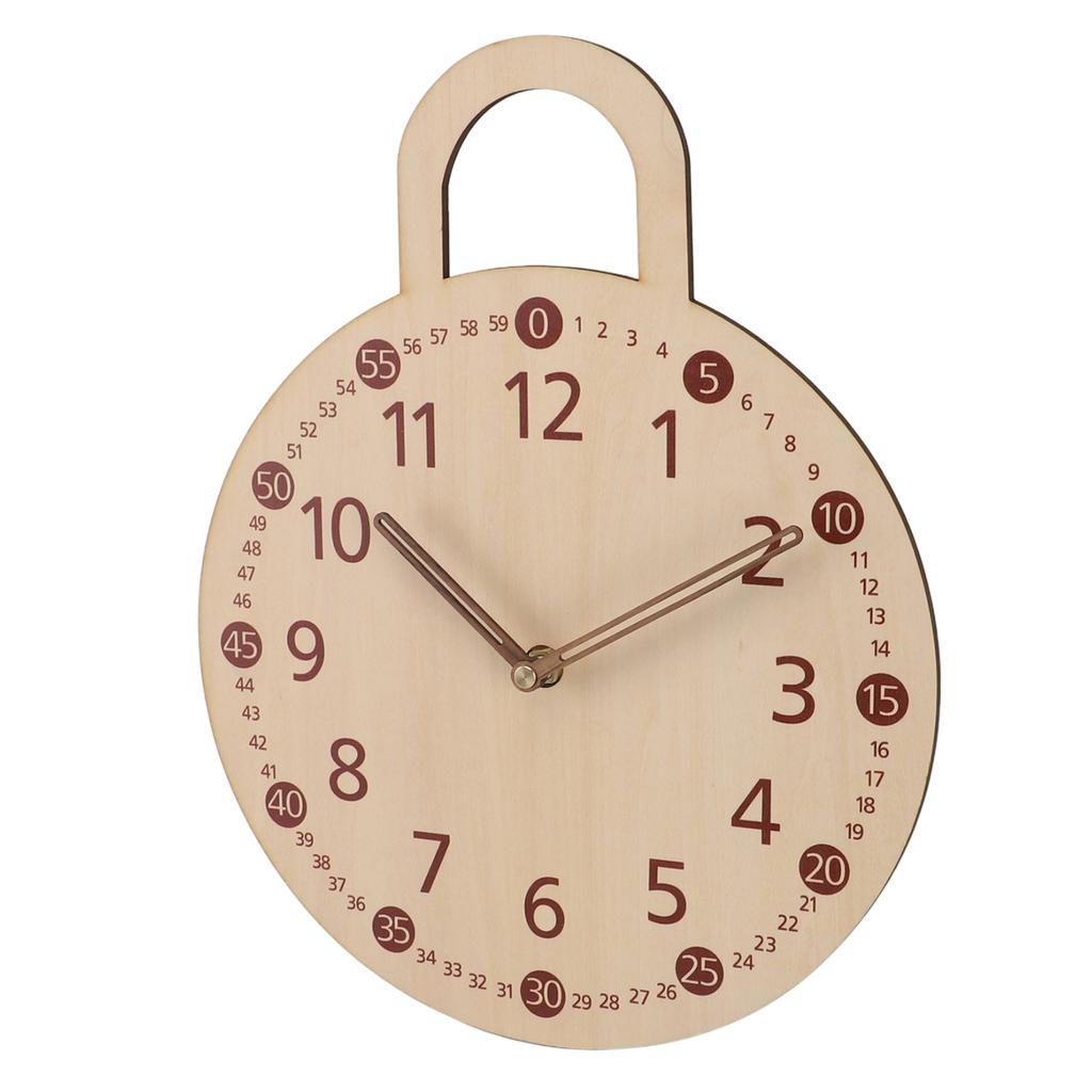 Vintage Dekoratif Saat Ihlamur Kontraplak Minimalist Sessiz Çiftlik Evi Duvara Monte Saat Ev için