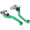 Brake Clutch Lever Pivot Folding Levers Set for KLX 110 KLX110 KLX110L 2010-2024 Green