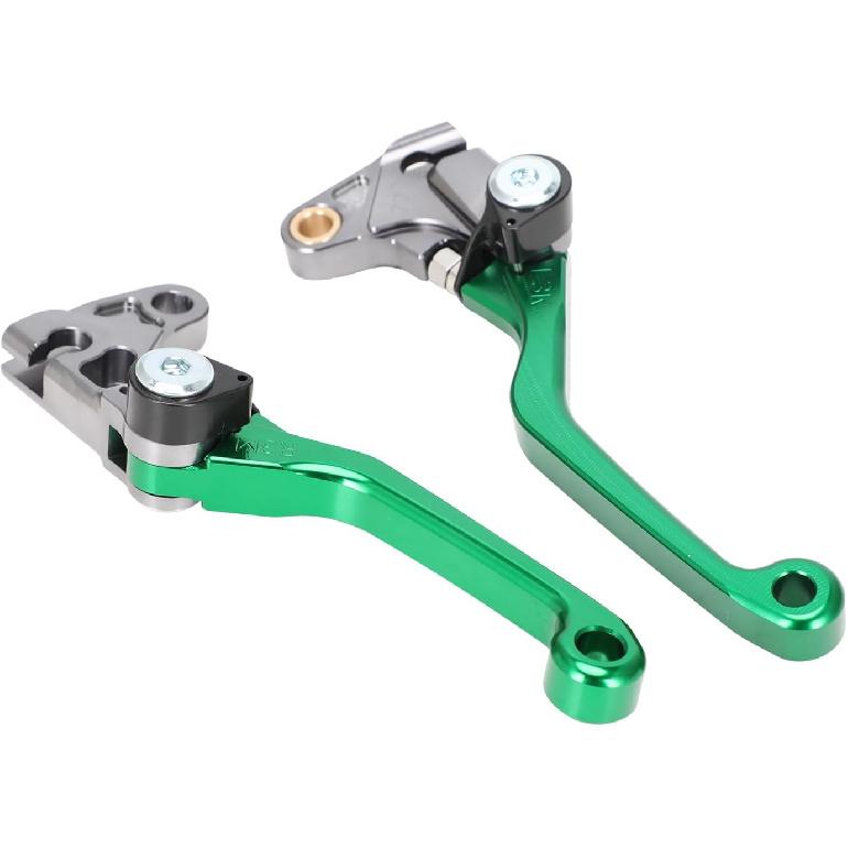 Brake Clutch Lever Pivot Folding Levers Set for KLX 110 KLX110 KLX110L 2010-2024 Green