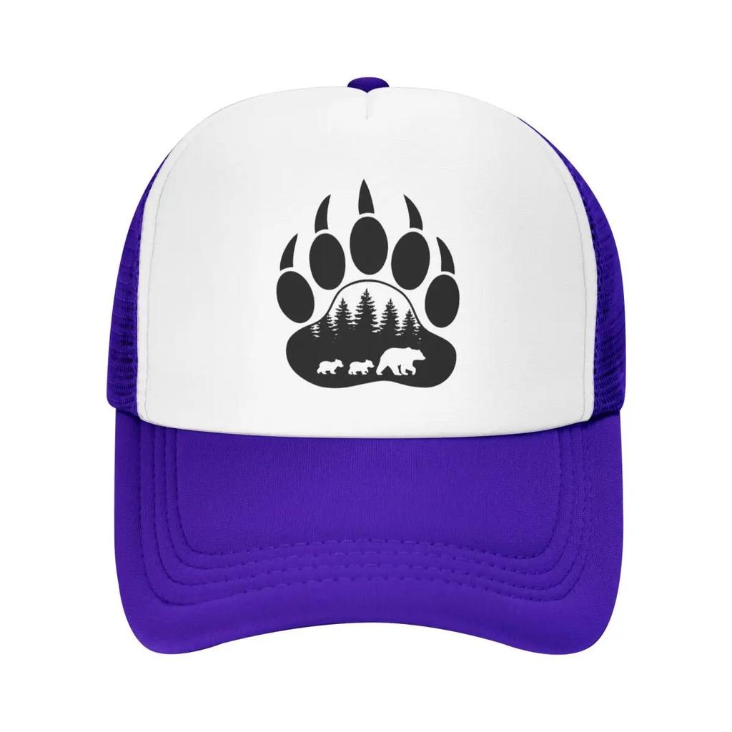 Custom Punk Unisex Animal Mama Bear Paw Trucker Hat Adult Adjustable Baseball Cap Unisex Women Hip Hop Dad Hat