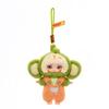 New Peach Fox Plush Toy Children's Monkey Doll Backpack Hanging Ornament Healing Table Birthday Gift