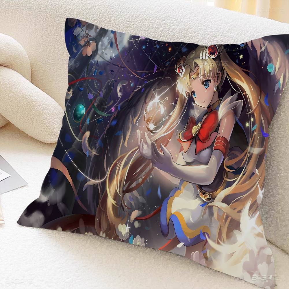 Anime R-Role S-Sailor M-Moon Pillowcase Toon Gift Cushion Cover Bedroom Home Sofa Chair Seat Decor Pillow Case