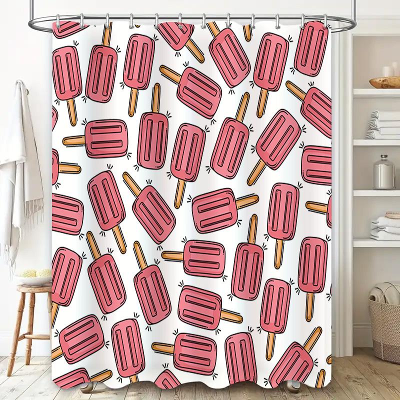 Summer-Themed Shower Curtains Featuring Popsicles Colorful Bathroom Decor For Home Accessories!