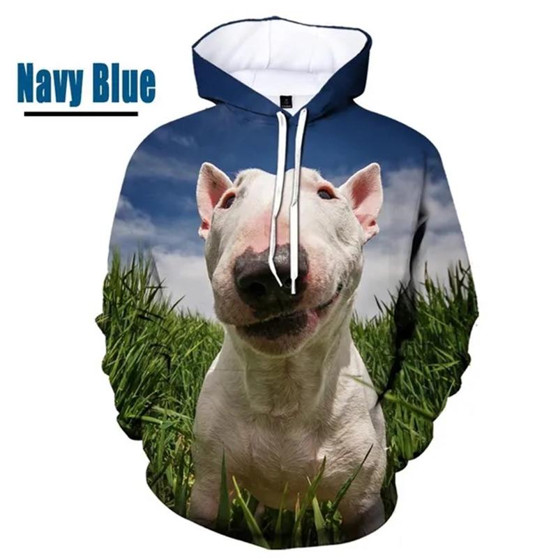 New Fashion Bull Terrier 3D Printed Men And Women Hoodies Clothing Casual Dog Bull Terrier Long Sleeve Streetwear Tops Hooded