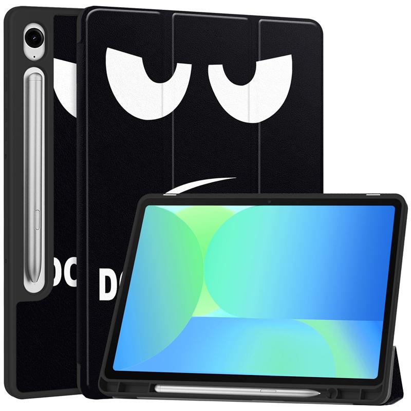 Coque For Samsung Tab S10 FE Case Magnetic PU Leather Fold Smart Cover For Galaxy Tab S9 FE / S10 FE 10.9 Case With Pen Holder