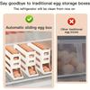 Automatic Rolling Egg Storage Device,Refrigerator Storage box,Space-saving Refrigerator Egg rack,Can Accommodate 28 Egg Storage,