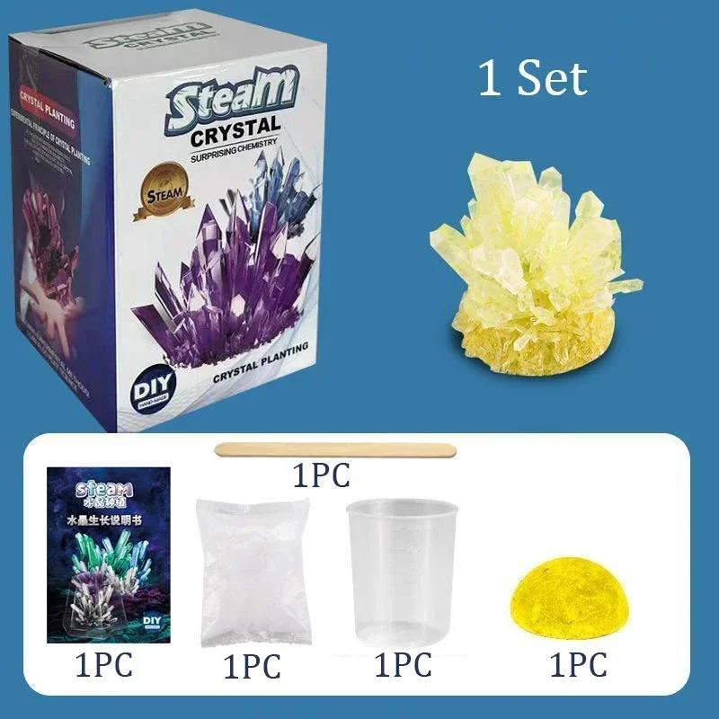Crystal Magics Growing Kit Decoration Glass Crystal Science Experiments Puzzle And Stress Easing Kids Toy Educational Stimula