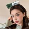 Elastic Scallion Fleece Hairband Cute Cartoon Food Doll Headwear  Women