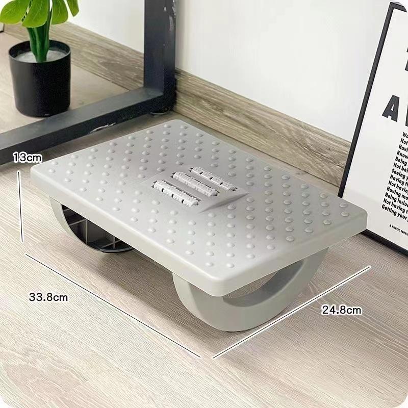 

Портативная подставка для ног под стол, эргономичная подставка для ног с массажными роликами, подставка для ног для домашнего офиса, работа, быстрая доставка серый