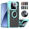 Matný pancéřový magnetický kryt na telefon pro Xiaomi 15 14T 14 13T 13 12T Pro 14 13 Ultra kryt s držákem prstenu pro Xiaomi 13 12 11 Lite Funda