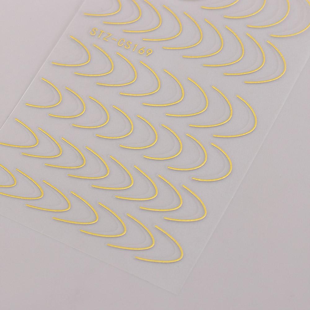 Style Nails Art Sliders Manicure 3D Lines Nail Sticker Stripe Nails Decals Nail Art Decoration