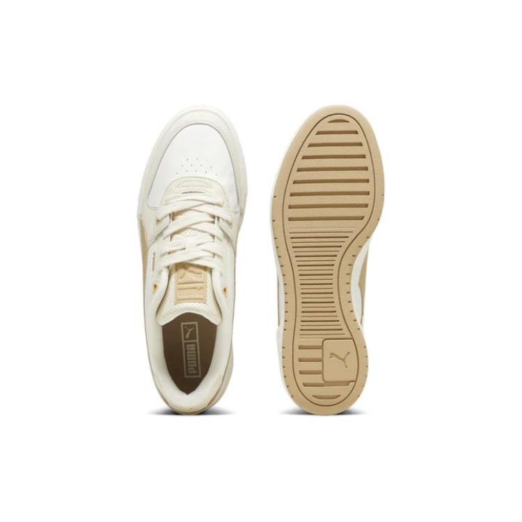 Puma Ca Pro Lux Ii Casual Comfortable Low-Top Sneakers Unisex Sneakers White Brown 393176-02
