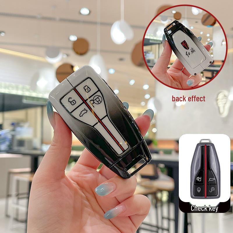 

Custom Key Case for Hongqi: Compatible with H5, HS5, H9, HQ9, H6, HS7, HS3, EH7, and Tiangong 08 Models.