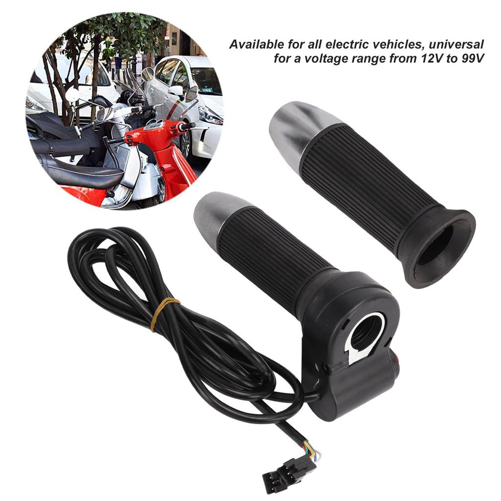 Twist Throttle Accelerator Handle Grip Electric Handle Grips Set Low Middle High Speed Gear for Electric Vehicle