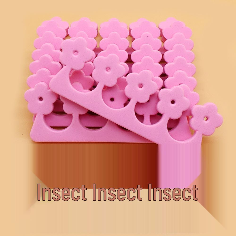 Plum Blossom Split Toe and Finger Separator - Cute, Disposable EVA Sponge with 4 Holes.