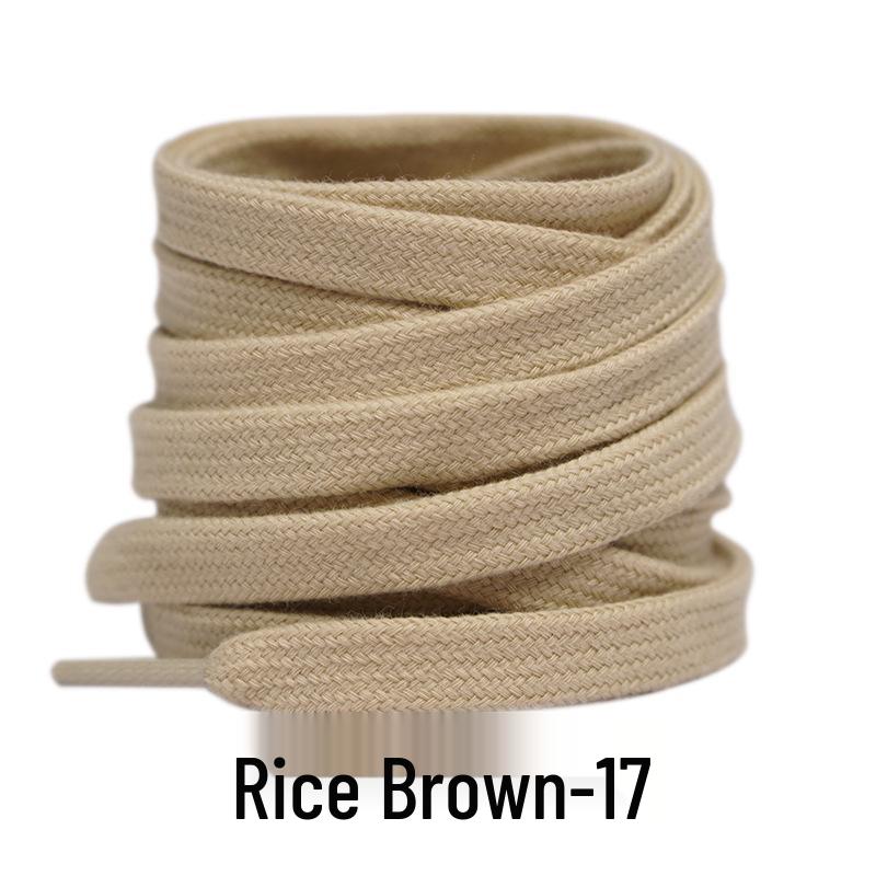 Double-Layer Cotton Shoelaces for Sports, Casual, Skate, and White Shoes