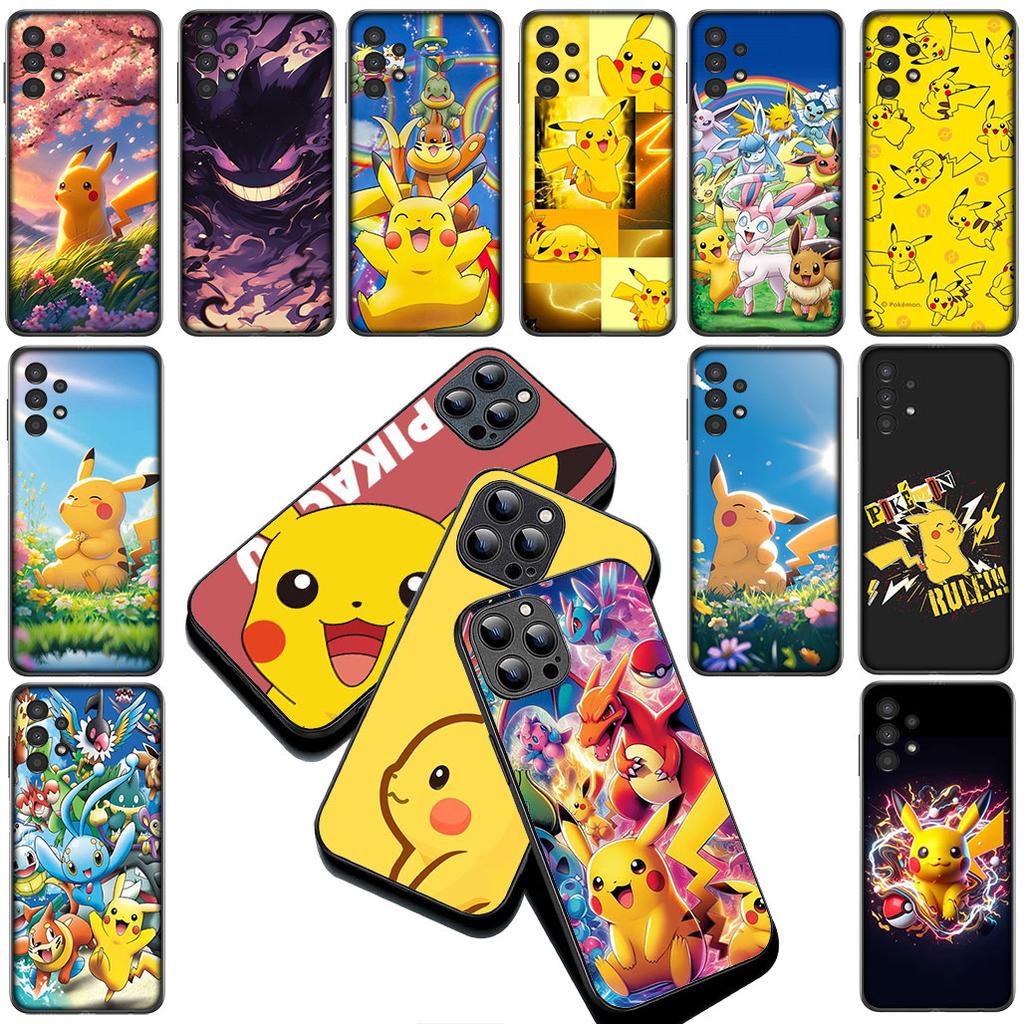 P-Pokemons GO Gengar P-Pikachus Silicone Cover for Xiaomi Redmi Note 12 11 10 Pro 10A 10C 12C 13C Note12 12Pro Coque Phone Case