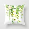 Green Tropical Leaf Pillow Cover Fleshy Polyester Pillow Cushion Cover Decoration Salon Home Decor Throw Pillows Car Seat Chair