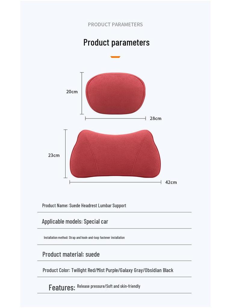 Mitsubishi Auto Rückenlehne & Nackenkissen: Kompatibel mit Outlander, Pajero, ASX, Eclipse Cross.