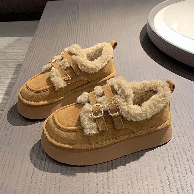 Thickened Warm Child New Winter Super Cotton Shoes Platform Snow Boots Velvet Birkenstocks
