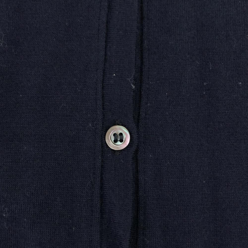 ASPESI Made In Italy Wool Long Sleeve Knit Cardigan XS Navy Women Used