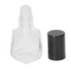 Rollon Refillable Perfume Bottle Empty Aromatherapy Roller Bottles for Essential Oils 8ml(Black Lid )