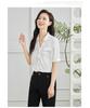[Shirt] Summer Collar Solid Color Hanging Shirt Temperament Commuting Thin Women's Top