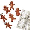 Christmas Gingerbread Man Series Silicone Mold Fondant Cake Chocolate Candy Clay Kitchen Cooking Tools