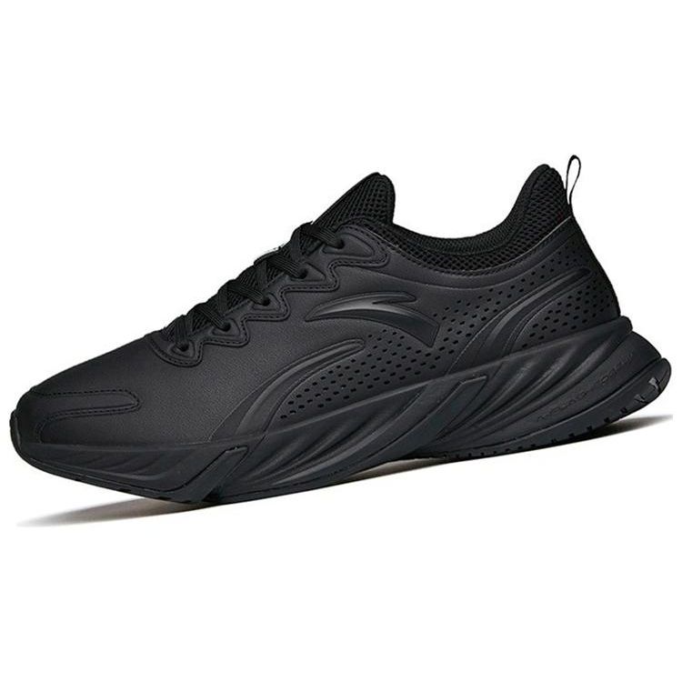 Anta Comfortable Shock Absorbing Non-Slip Durable Low-Top Running Shoes Men Sneaker Black 112145523-13
