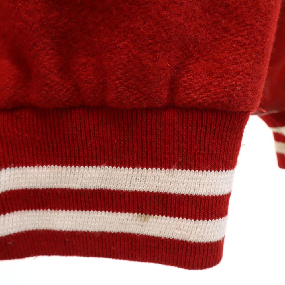 VINTAGE 70s Sleeve leather Stajan M Red Men's Used