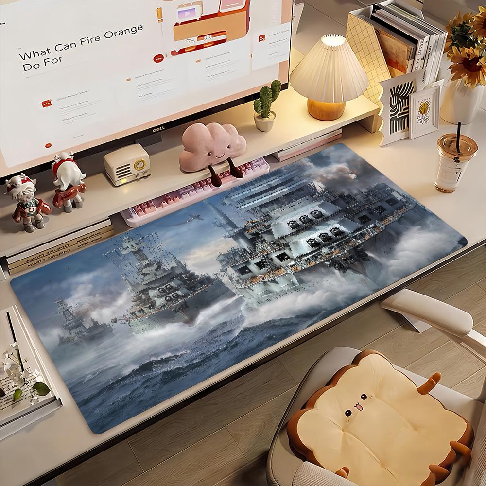 Game W-world Of T-Tanks Mouse Pad Anti Slip Rubber Edge Locked Thickened Laptop Gaming Desk Mat