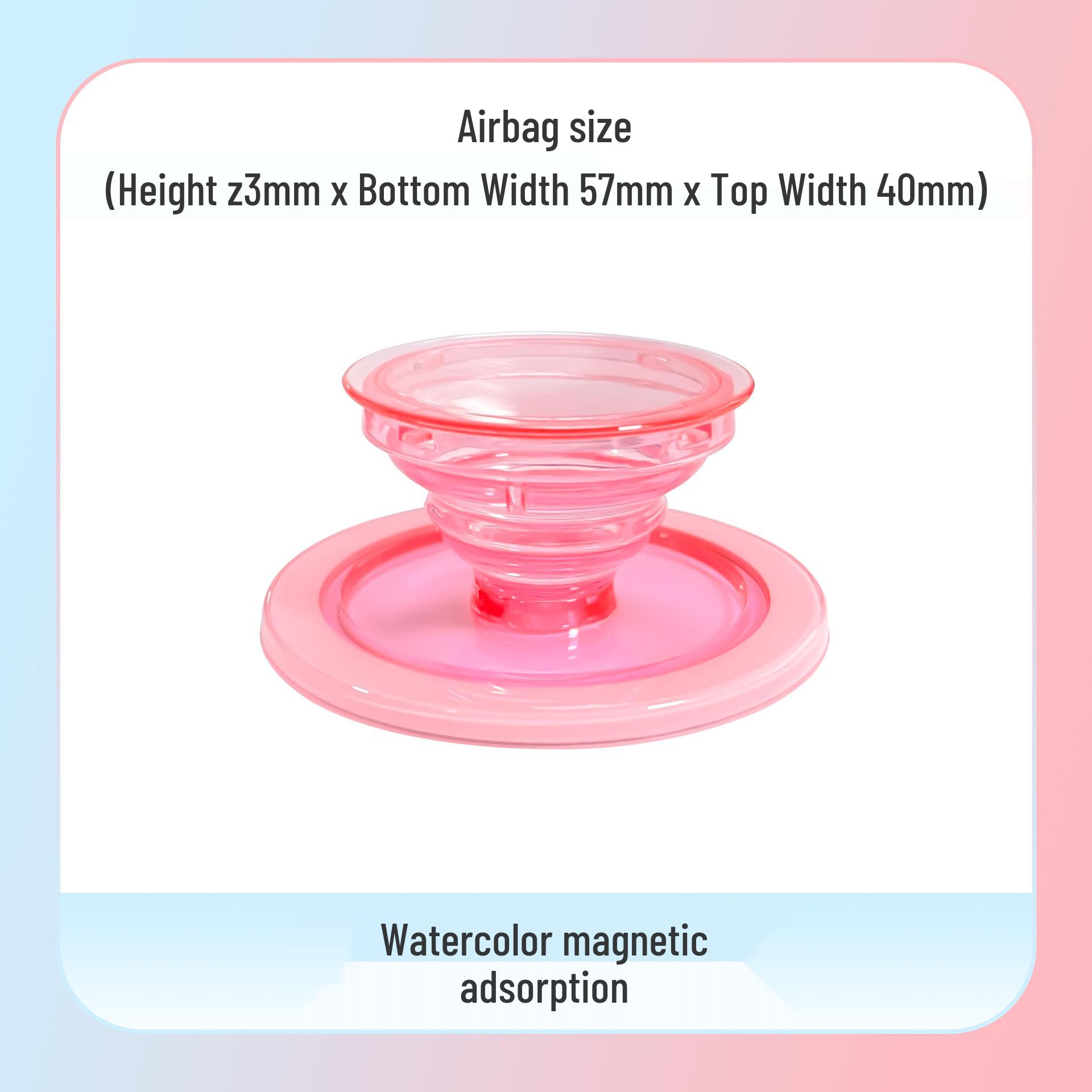 

Frosted Magnetic Phone Stand - Semi-Transparent, Retractable, Detachable for Desktop Use