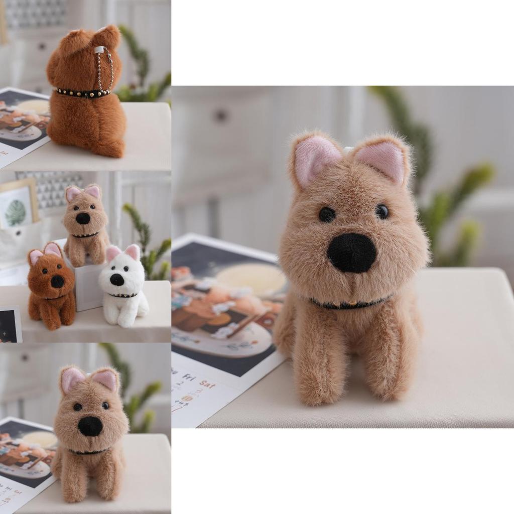 West Highland White Terrier Plush Toy With Pp Cotton Filling For Kids Gift