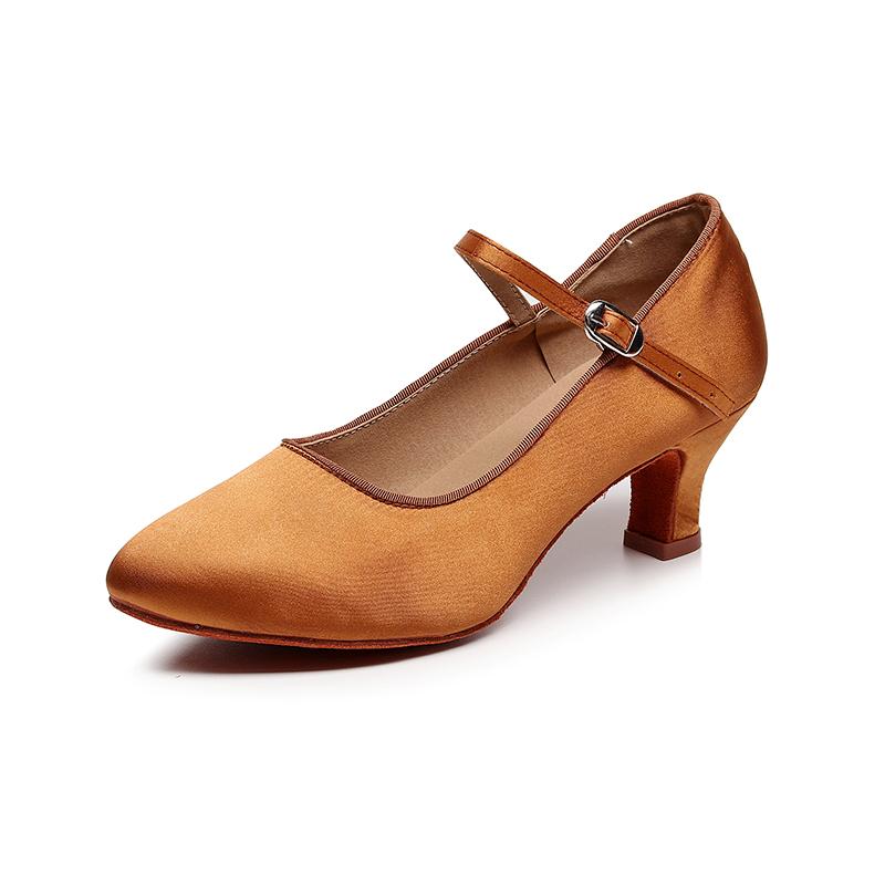 Modern Dance Shoes Women Waltz Dancing Shoes Heeled 5CM Latin Ballroom Shoes