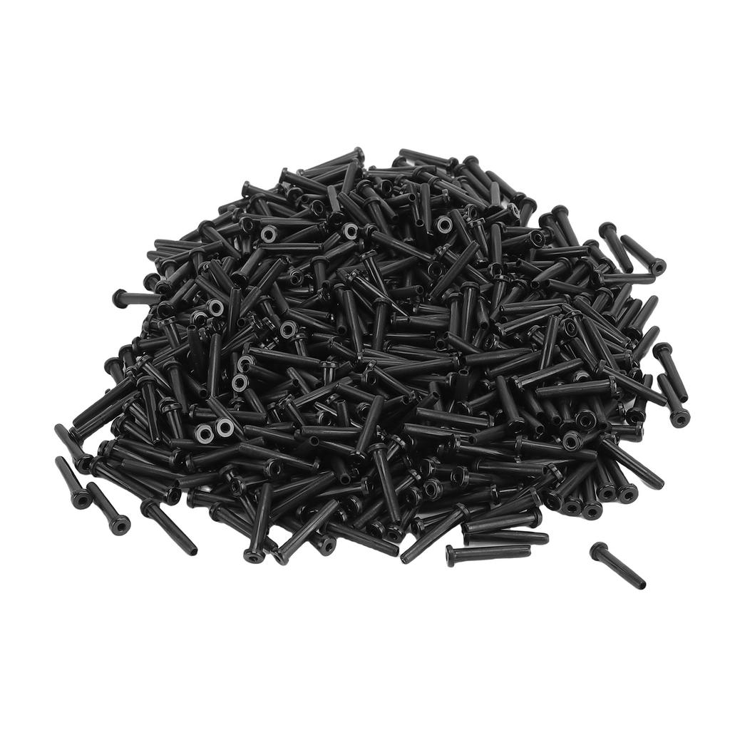 Badminton Ösen Set Nylon 2.1x13mm Badminton Schläger Ösen Schutz Saitenbesaitungs Werkzeug für Ersatz Reparatur Schwarz