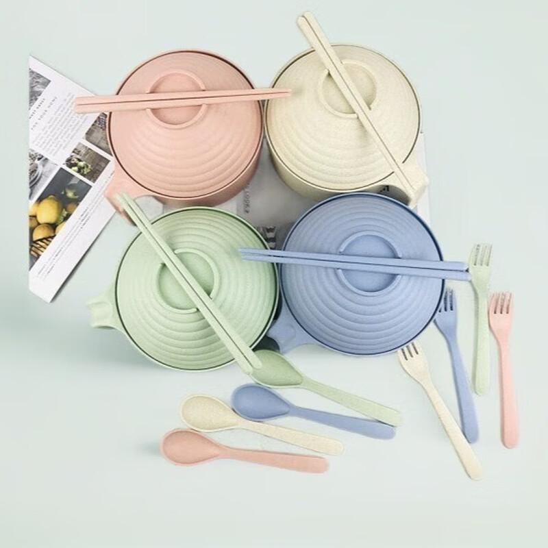 Wheat Straw Instant Noodle Bowl Set