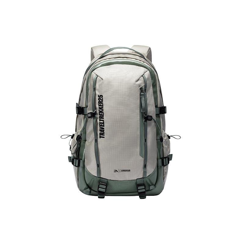 Anta Outdoor Series Baichuan TT25 Waterproof Breathable Polyester Backpack 24L Unisex Backpack Warm-Jade-White 192546152R-2 Warm Jade White